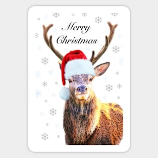 Christmas Stag Sticker